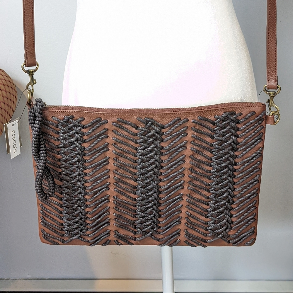 NWT leather bag by Chicos